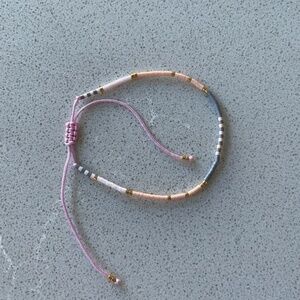 Handmade Beaded Adjustable String Bracelet